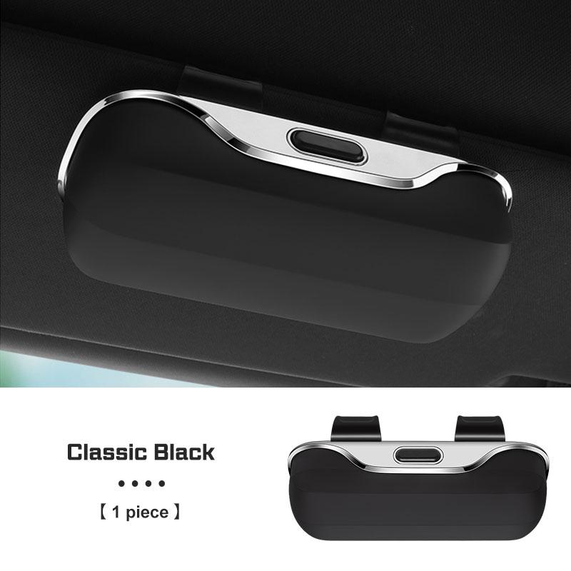 

For Tesla Model Y Juniper 2026 Model 3 Highland Model S X Car Glasses Box Sunglasses Holder Auto Visor Eyeglass Case Accessories