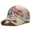 New Quick Dry Baseball Cap Flower Printed Summer Outdoor Peaked Cap Chinese Style Floral Breathable Sun Hats Men'S And Women'S