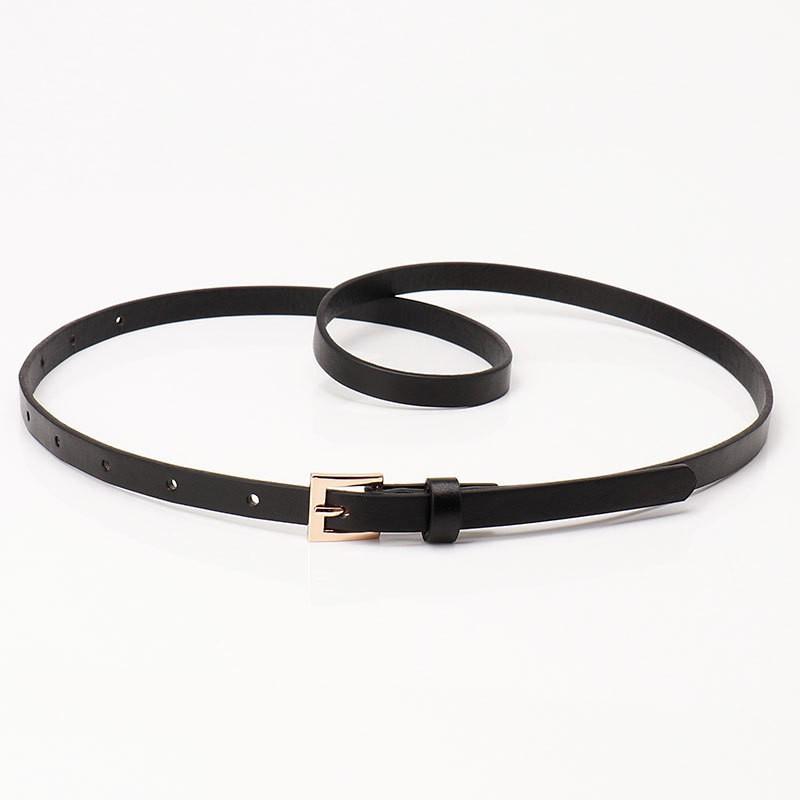 Новый стиль 1.0 Тонкий ремень Женское Универсальное Платье ПУ Многоцветный Костюм Пальто Декоративный чёрный