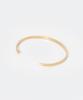 Maison Margiela Bangle SM1UY0064 SV0158 Logo Yellow Gold Plating Burattato Brand 4 Women's Size [Used]