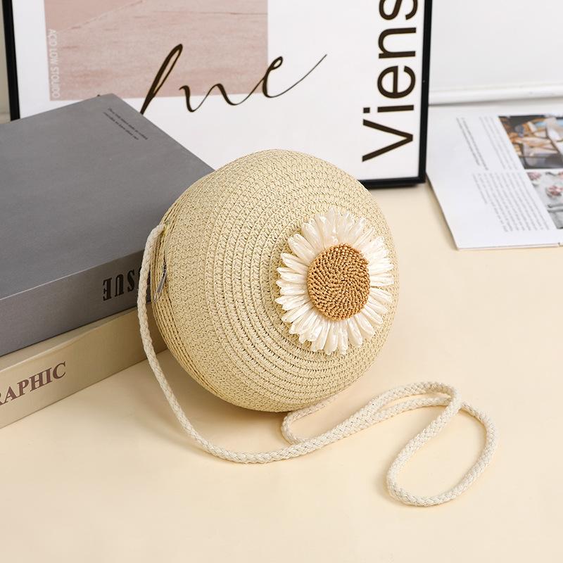 Rustic Raffia Straw Bag Woven Phone Bag Crossbody Female,Beach Straw Small Bag Holiday Style