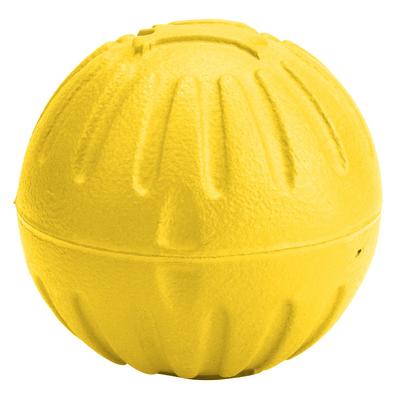 1 stücke EVA Hund Ball Spielzeug Pet Biss Beständig Kauen Spielzeug Haustiere Interaktive Bälle(Gelb)