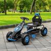 Kids Pedal Go Kart, with Adjustable Seat, Inflatable Tyres - Blue