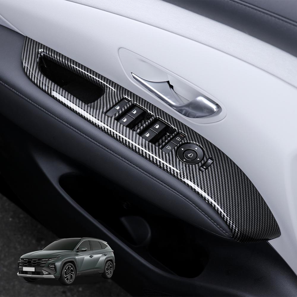 For Hyundai Tucson NX4 2025-2026 LHD Interior Window Control Button Cover Trim Auto Decor Parts Excluding Short Axle Vehicles