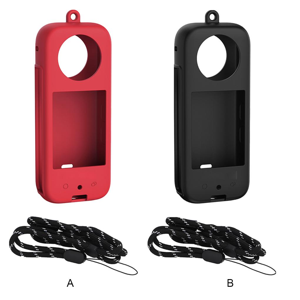 Case Silicone Panoramic Camera Cases Simple Soft Skin Friendly Sleeve No Scratch Fingerprint Proof for X3