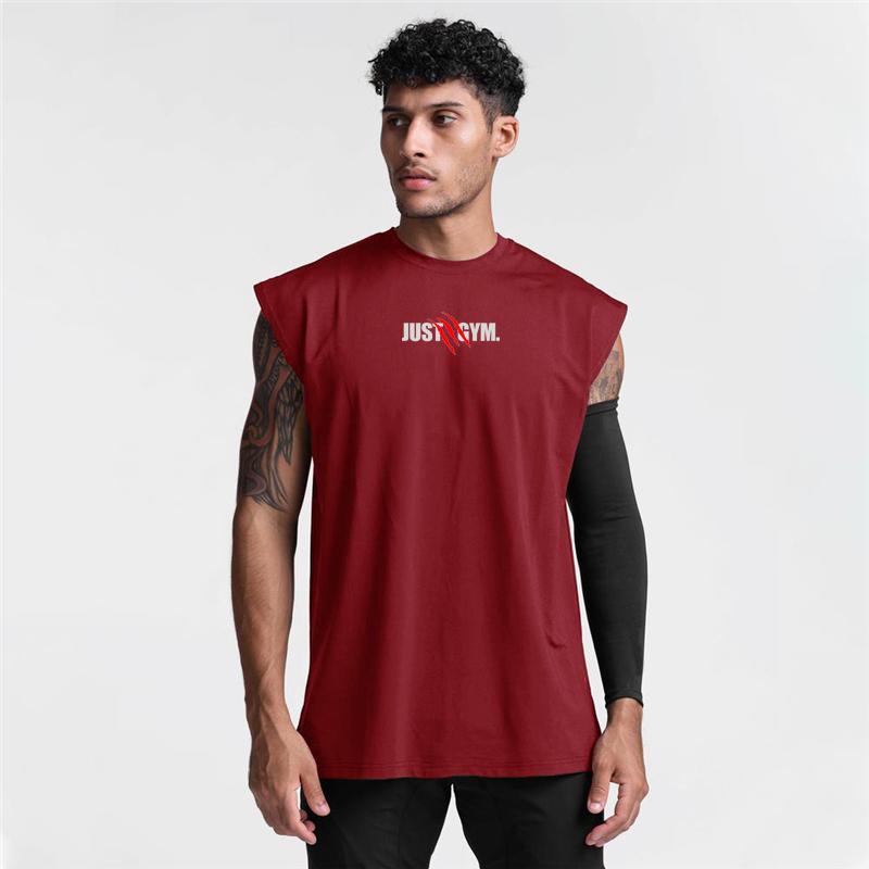 Muscleguys Neu eingetroffenes ärmelloses Herren-T-Shirt, atmungsaktives Sport-Tanktop, Sommer-Lauf-Workout-Weste, Bodybuilding, Fitnessstudio, Fitness-Unterhemd