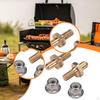 2 Pieces Grill Door Hinge Pins with Nuts Rustproof Parts Easy Installation for BBQ Premium