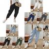 Cotton Casual Pants For Women With Pockets And Elastic Waist For Spring 2023