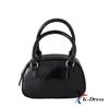 Emaille Mini Crossbody Bowling Bag Two-Way Strap Tote Leren Telefoontasje