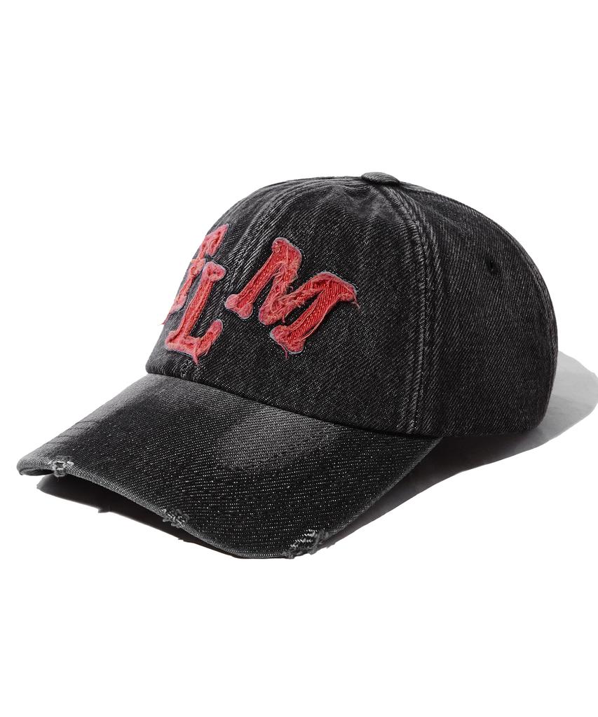 FILLUMINATE Flm Applique Denim Ball Cap - Black