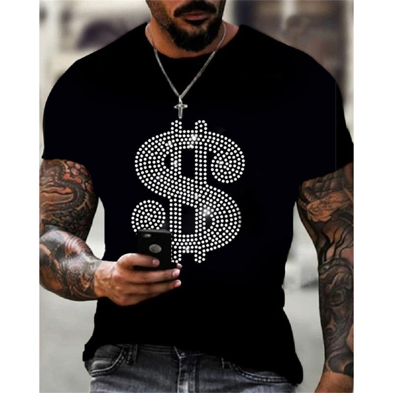 Summer Men's Tight New Printed Fashion Sports Training T-shirt Breathable and Easy To Dry Hot Sales Welcome
