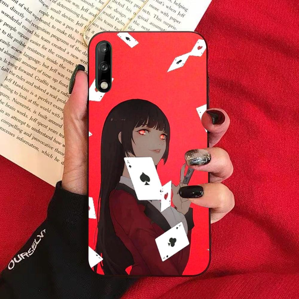 Japanese Anime Kakegurui Jabami Yumeko Phone Case For Huawei Honor 10 lite 9 20 7A 9X 30 50 60 70 pro plus Soft Silicone Cover