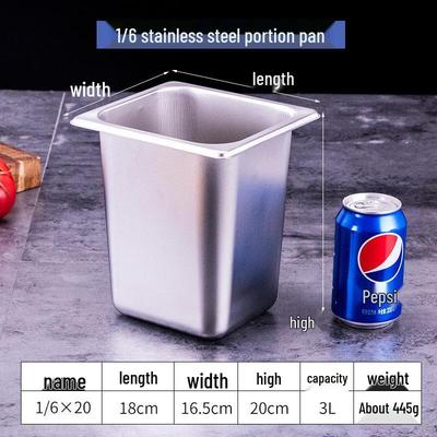 Stainless Steel Gastronorm Portion Pan with Lid