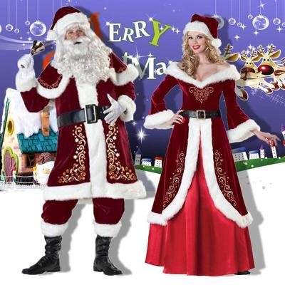 Yetişkinler İçin Büyük Beden Noel Baba Kostümü – Unisex Noel Kıyafeti (M-6XL)