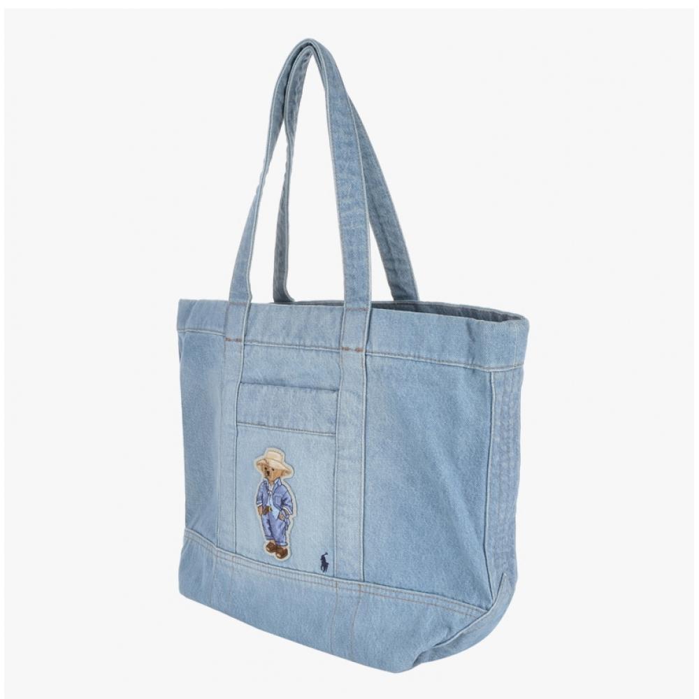 Polo Ralph Lauren 428960637001 Bär Pony Denim Medium Tragetasche