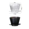 Wave Coffee Dripper  Eye Pour Over Coffee Funnel Filter Cups Coffee Maker Flat Bottom Increase Uniformity