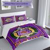 3pcs Custom Name Omega Psi Phi Bedding Set,Includes 1 Duvet Cover and 2 Pillowcases,All-season Bedroom Decor
