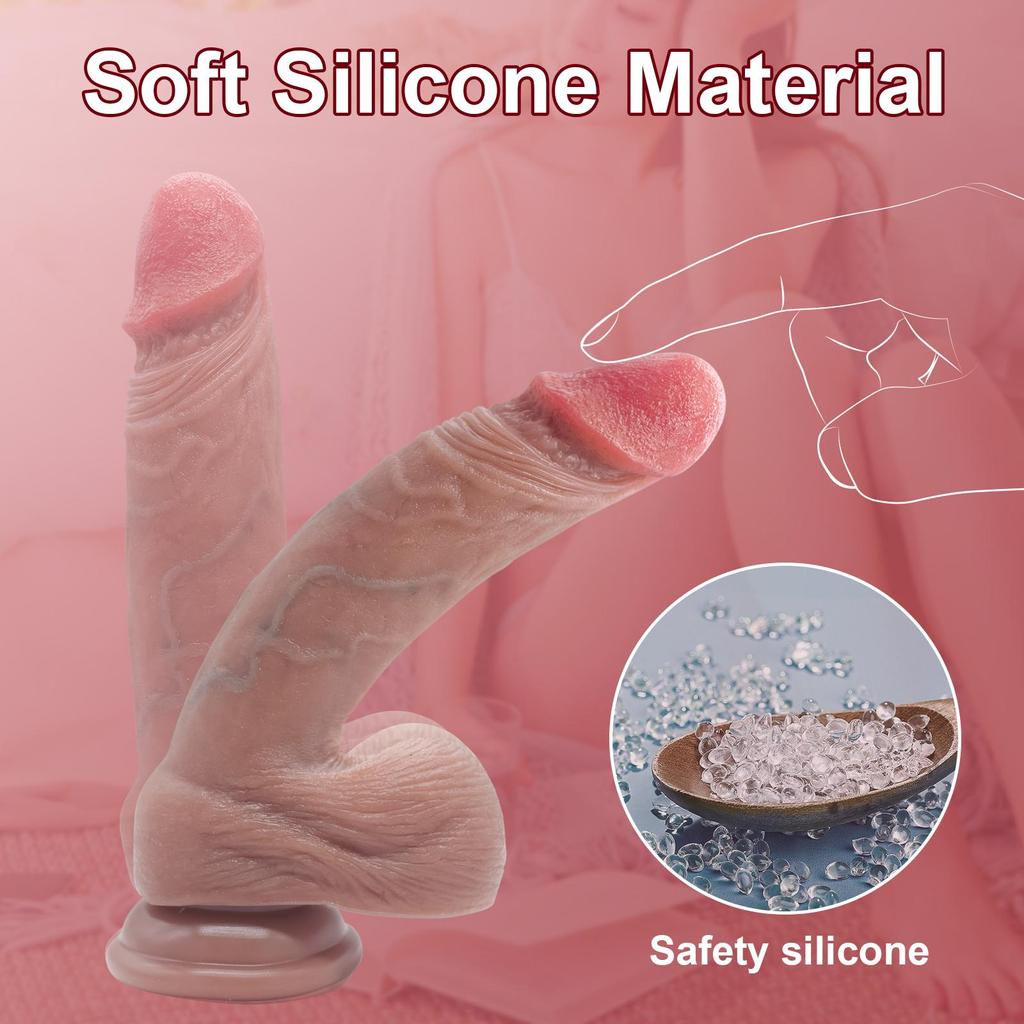 Super Realistischer Dildo Wasserdichter Silikon Penis Erwachsene Sexspielzeuge Anal Vagina Masturbator Dildo mit Saugfuß Schwanz Gode Massagegerät
