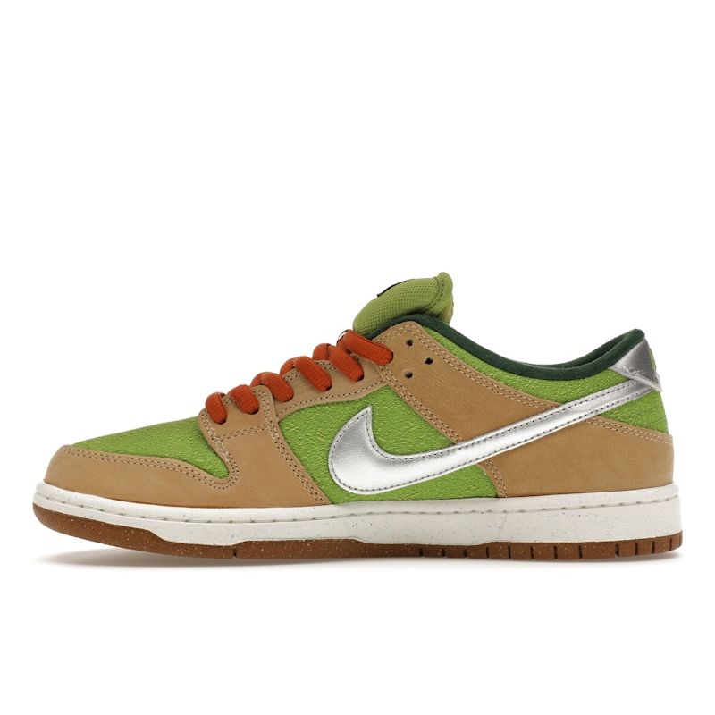 Nike Dunk Low Pro SB Escargot Unisex Sneakers Green Sesame Metallic-Silver FQ7585-200