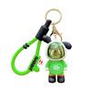 Tide Cool Bear Keychain Pendant Creative Cartoon Couple Car Key Chain Schoolbag Small Pendant Small Gift