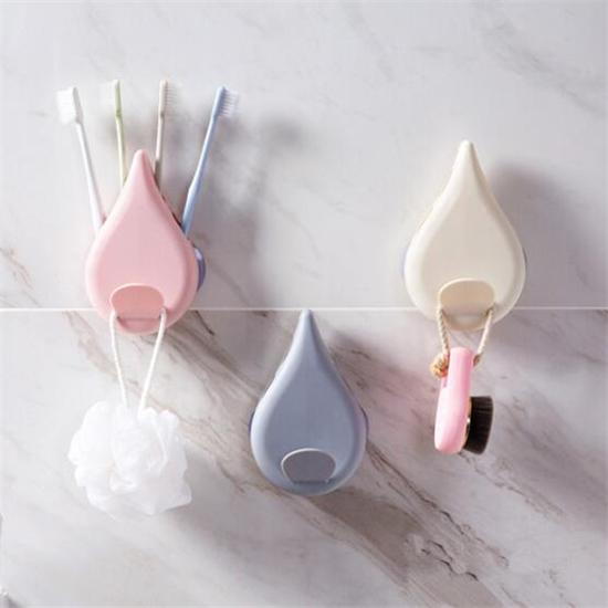 Sucker Brush Container Wall Mounted Type Toothbrush Holder Bathroom  Hole Suction Cup