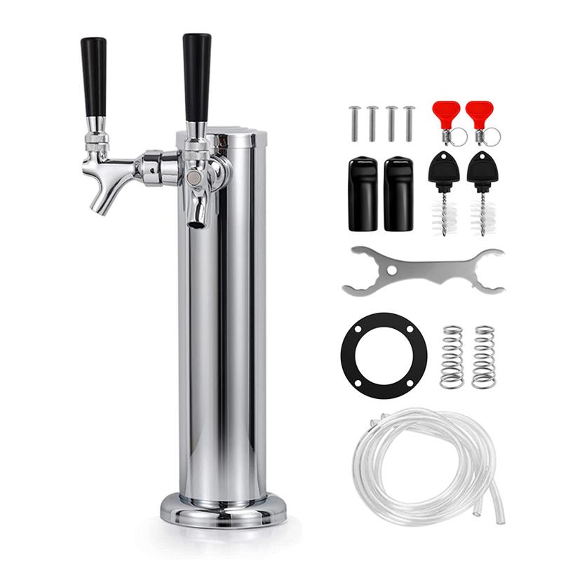 Dual Faucet Draft Beer Tower,3