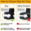 10PCS Tarpaulin Clip Tents Clip Portable Waterproof Instant Awning Clamp for Boat Cover Awning