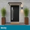 Door canopy 100 x 60 cm brown