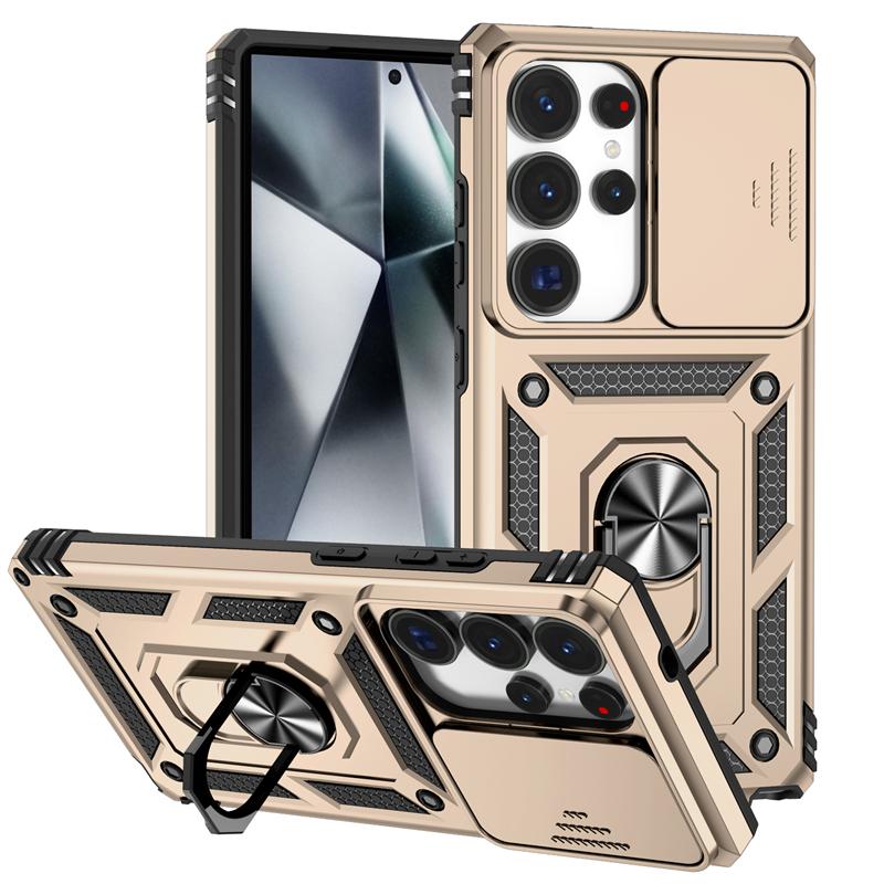 Full Cover For Samsung Galaxy S25 Ultra Case Samsung S25 Ultra Push Window Magnetic Phone Holder Case For Samsung S25 Ultra Case