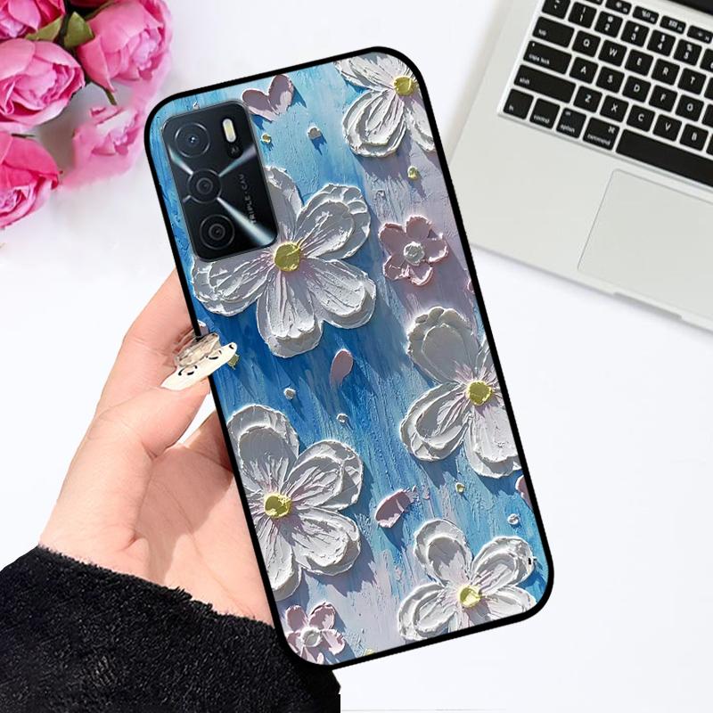 For Oppo A16 A16s 4G Case CPH2269 CPH2271 Fashion Cartoon Shockproof Soft Silicone Phone Cover For OPPO A16s A 16 Coque Bumper