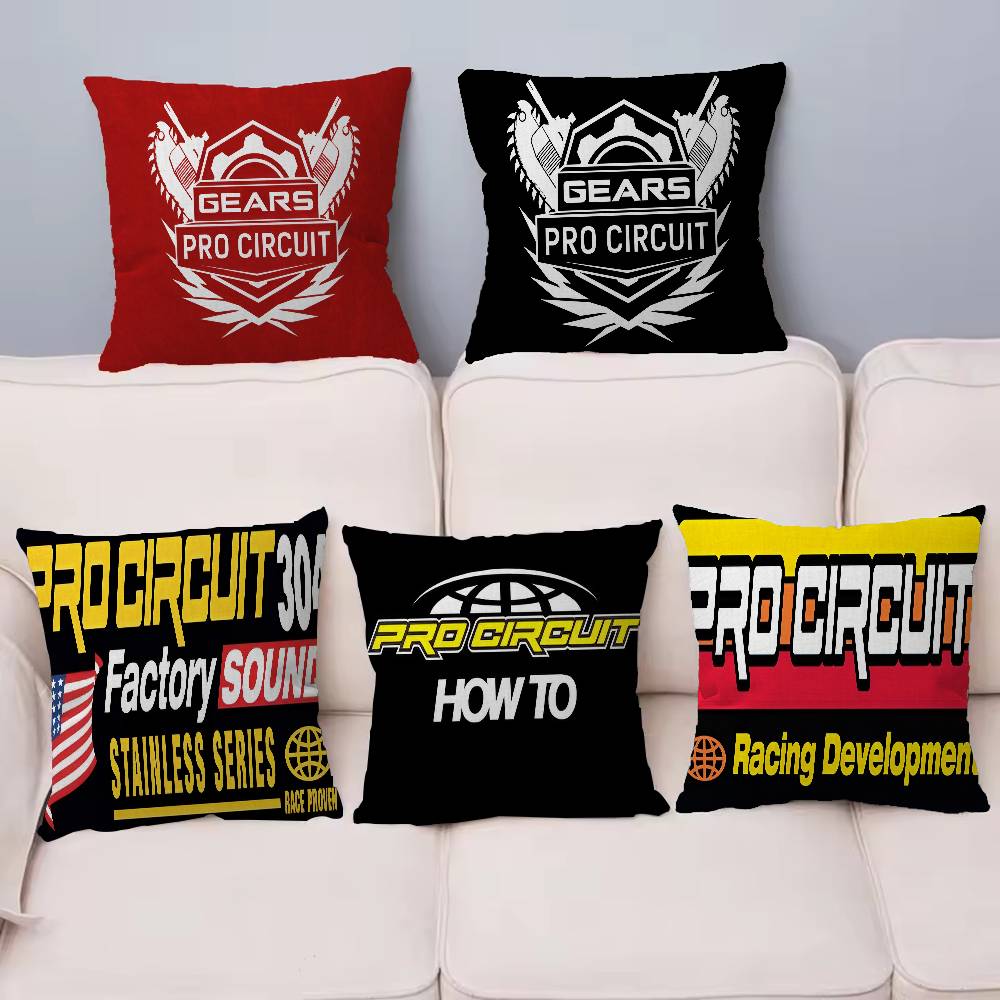 Pro-circuits Motorcycle Racing Decorative Room Aesthetics Pillow Case Home Decor Bedroom Sofa Bed Couch Pillow Cover 45x45