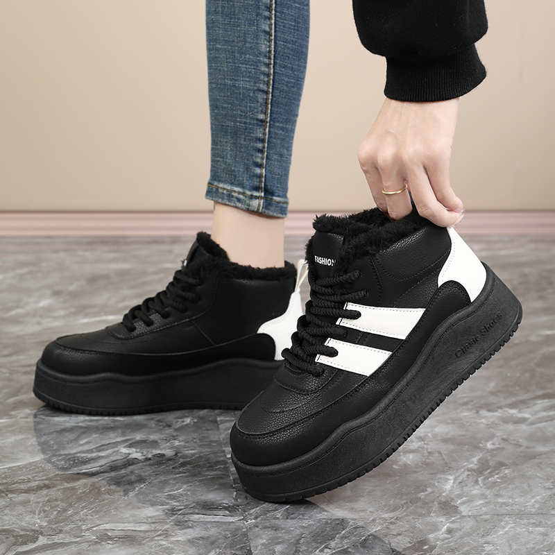 Fashion Angle Warmed Stiletto Heel Size 48 Basketball Platforms Women Medium Heel Woman Shoes Sneakers Sport League New Arrival
