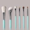 Portable 6-Piece Makeup Brush Set, Soft Mini Roll-Up Tube, Eyeshadow Brush, Blush, Foundation, And Contour Brush Tools.