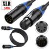 Langlebiges 5-adriges XLR-Kabel DMX512 5-Pin Stecker zu XLR 5-Pin Buchse Port DMX512 Kabel Verlängerungskabel Anschlussleitung