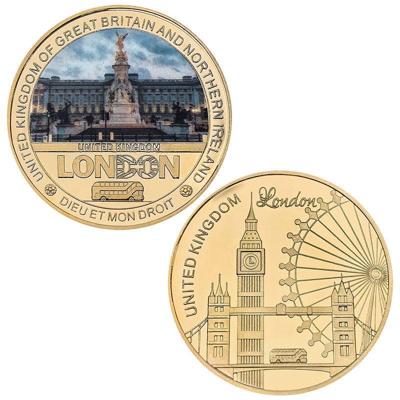 British architecture London commemorative coins, collecting commemorative medals, metal crafts, gift giving enthusiasts collect gifts