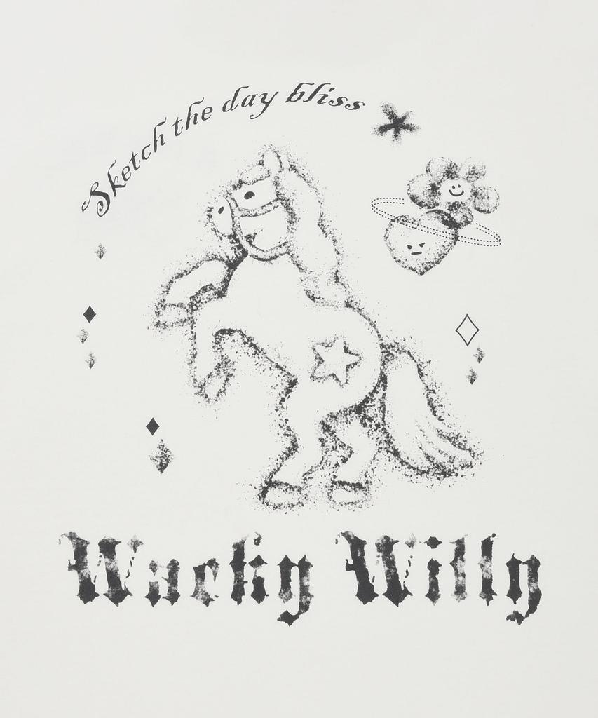 WACKY WILLY Women'S Graphic Long Sleeve White