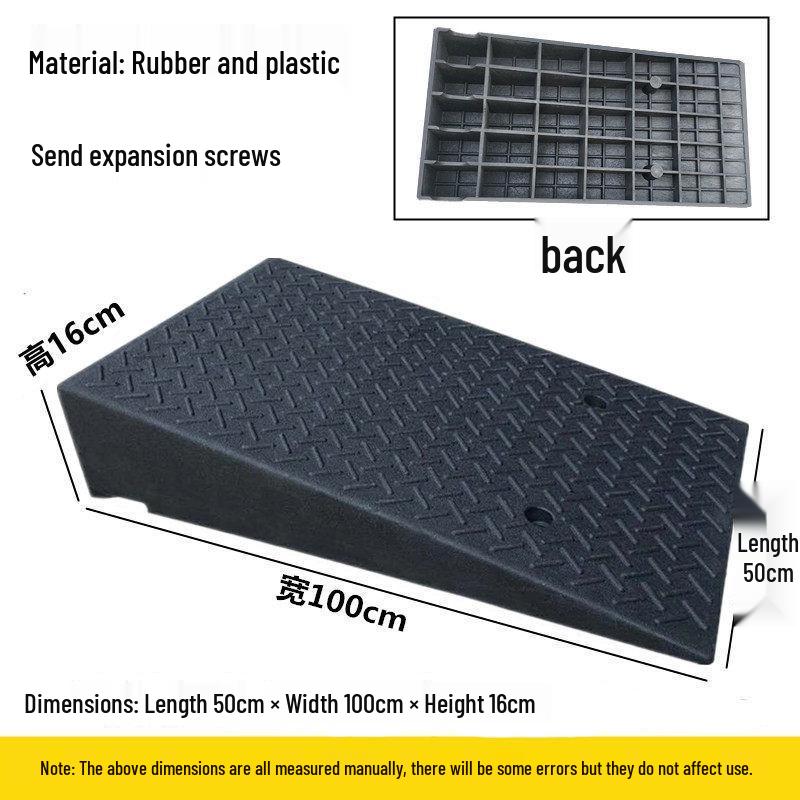 Rubber and Plastic Sloped Threshold Ramp Pad