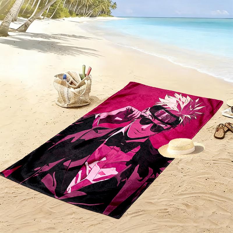 1pc naruto Beach Towel, Multi-functional Beach Towel for Outdoor Activities Beach Swimming and Travel
