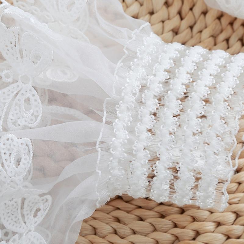 Embroidery Flower Arm Covers Comfortable Decorative Sleeves Wrist Cuff Sleeves For Women Teens Fashion Accessories