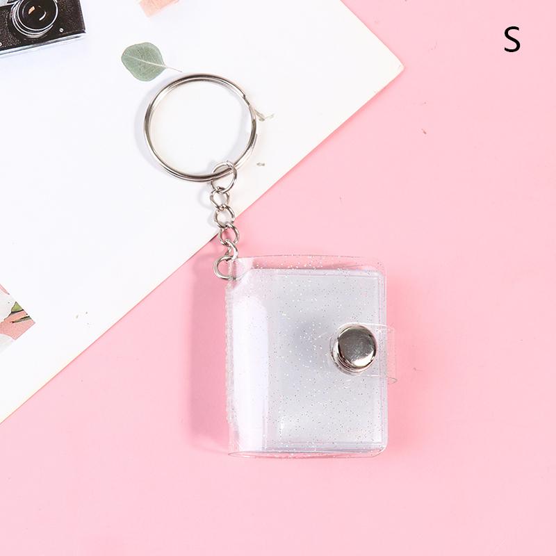 1/2 Inch Photo Album Pvc Sequins Name Card Holder 16 Pockets Mini Photo Holds