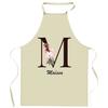 Tablier De Cuisine - Maïssa Lettre - Impression Bretonne - Coton Résistant - Imprimé En France