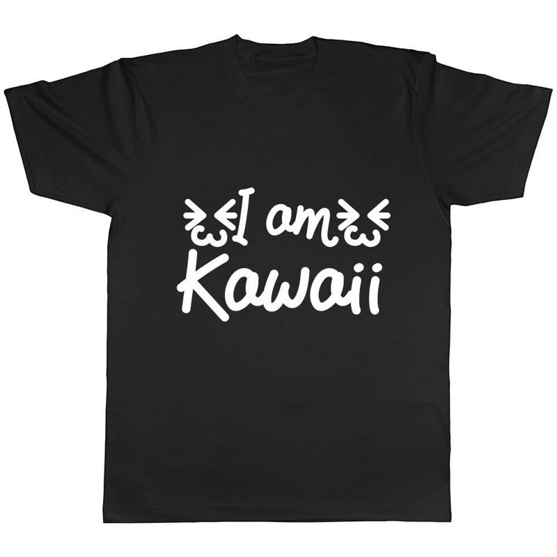 Je suis Kawaii Japonais Cuteness Hommes Femmes Dames T-Shirt Unisexe S