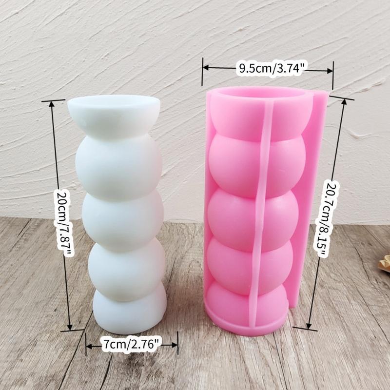 Flexible Silicone Flowerpot Mold Reusable DIY Resin Cement Molds Plaster Vases Moulds Craft Projects for Making Vase
