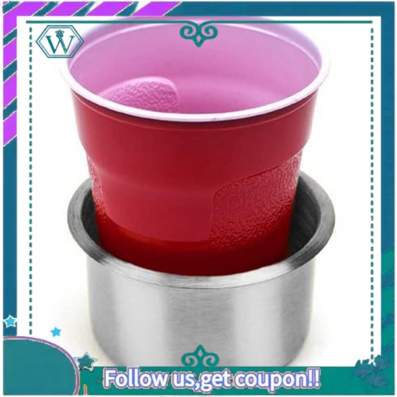 AA92-2PCS Marine Boat Yacht RV Recessed Cup Drink Can Holder Stainless Steel Drop-In Cup Holder