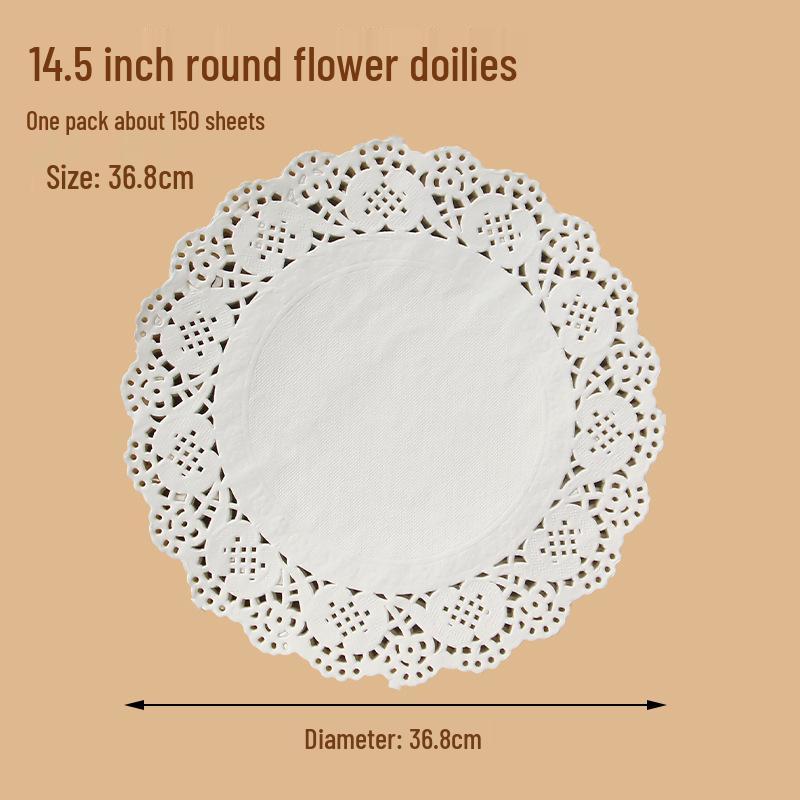 Rectangular Lace Paper Mat: Oil-Absorbing Paper for Kitchen, Baking, and Snacks