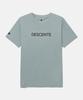 DESCENTE Tough Wording Short Sleeve T-Shirt Denim Blue Sr123Uts13 (B Type)