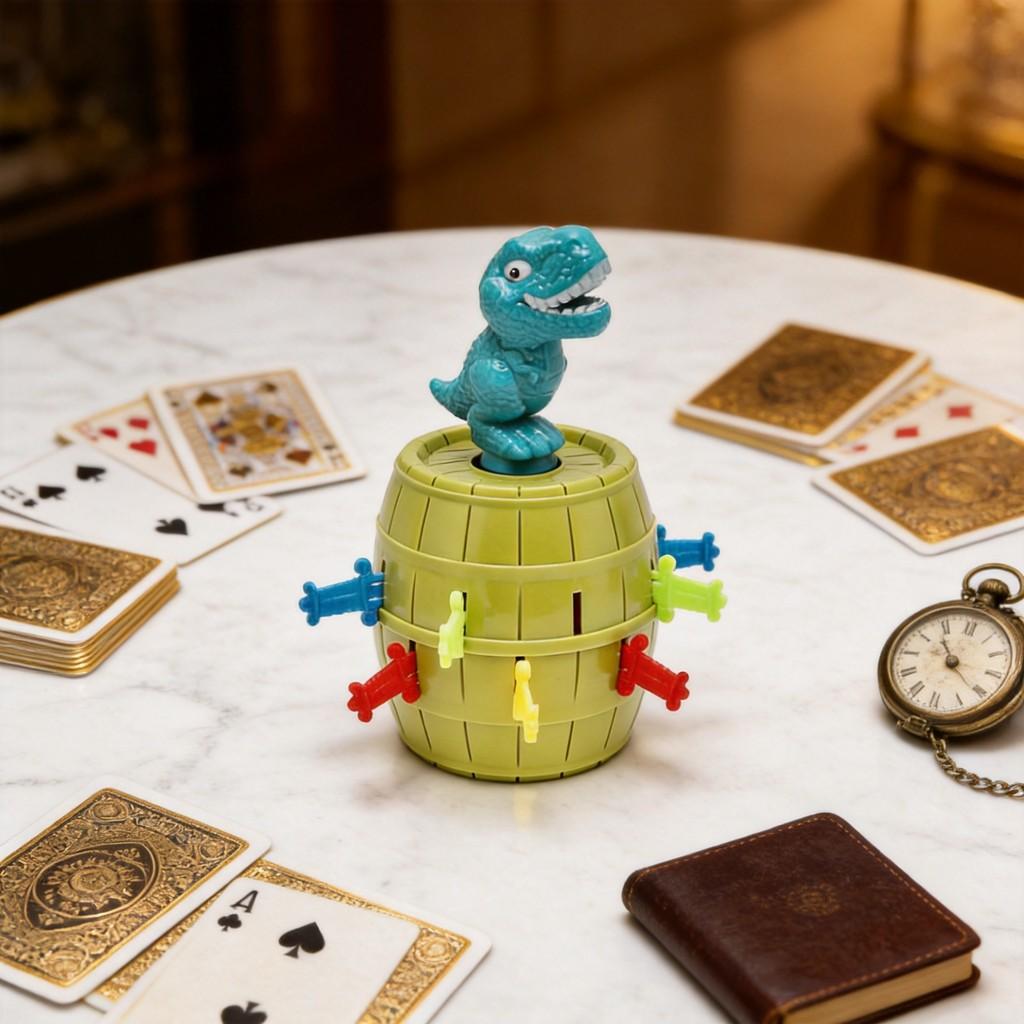 Pop Up Dinosaur Barrel Toy Funny Stabbing Barrel Game For Kids Adults Party