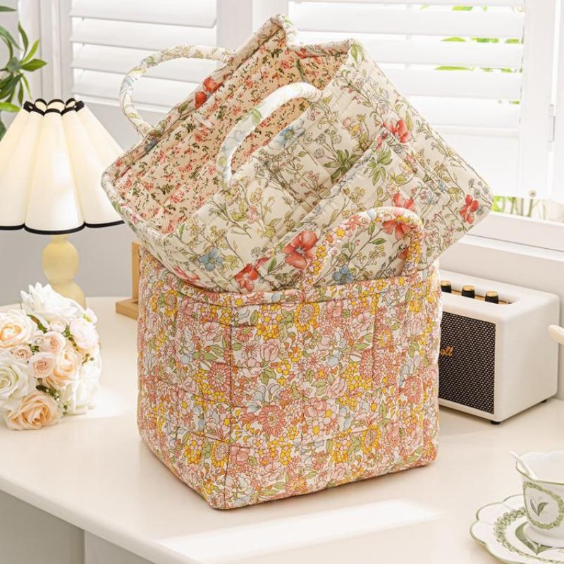 Korean-style Country Home Fabric Storage Basket, Portable Underwear And Sundries Organizing Box, Storage Basket
