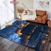 Magical Castle theme Rug for Cozy Living Spaces carpet for home sofa bedroom, gift mats
