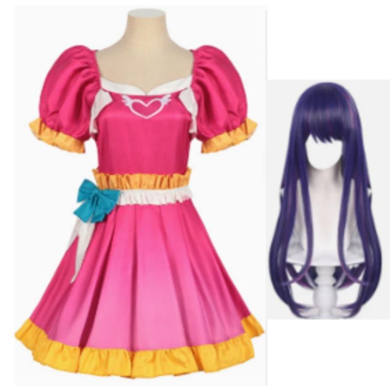 Anime Oshi No Ko Ruby Hoshino Kana Arima Cosplay Kostým Modrá Školní Uniforma Akce Karnevalový Oblek Celá Sada Ruby Cosplay
